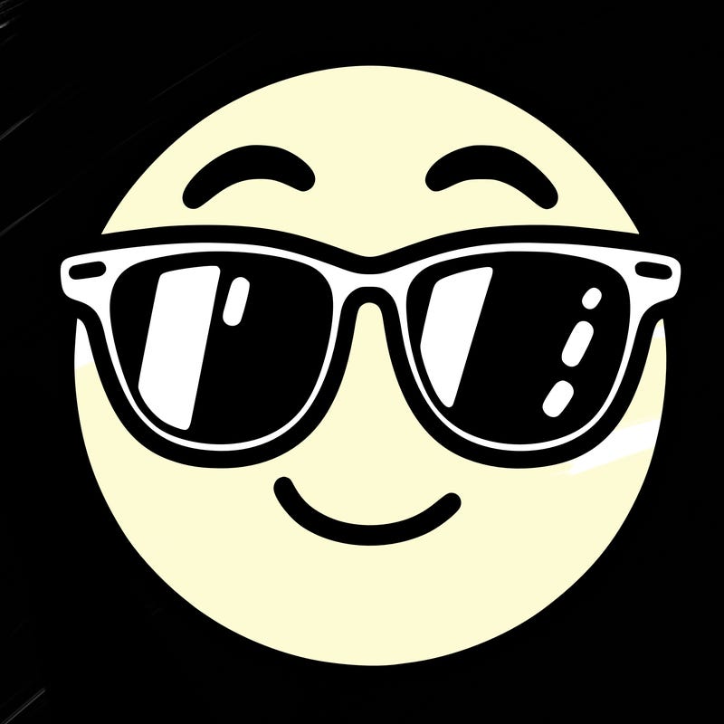 emoji with sunglasses