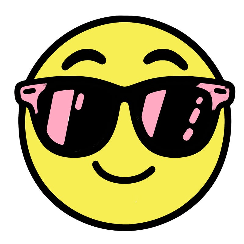 emoji with sunglasses