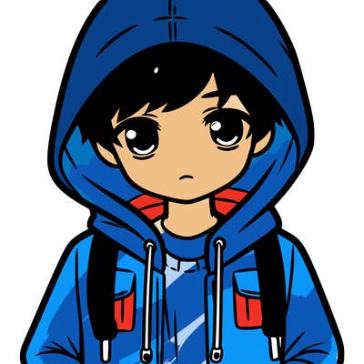 boy with jacket with hood