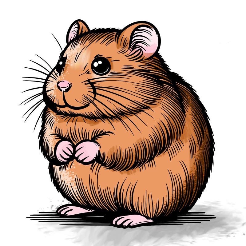 realistic hamster