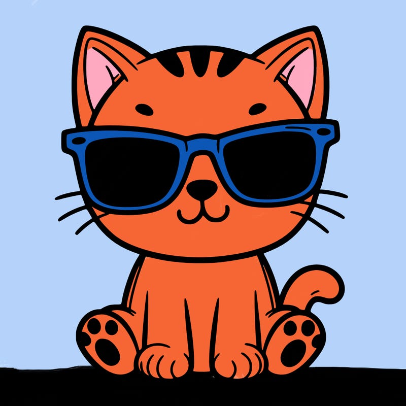 cat with sunglasses