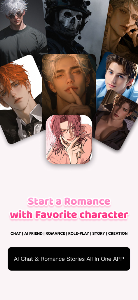 Touchie - AI Love & Chat - A collection of handsome AI boyfriend characters for romantic roleplay and chat
