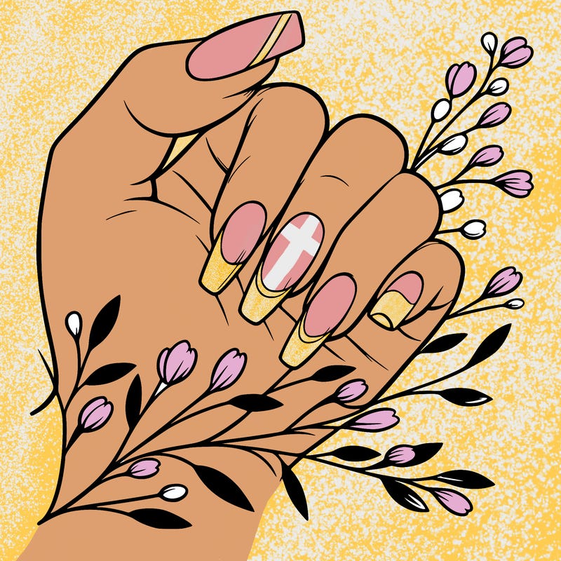 nails with french tip