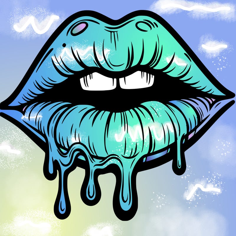 lips that look realistic and drip