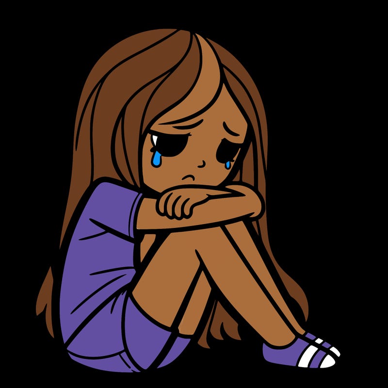 depressed girl
