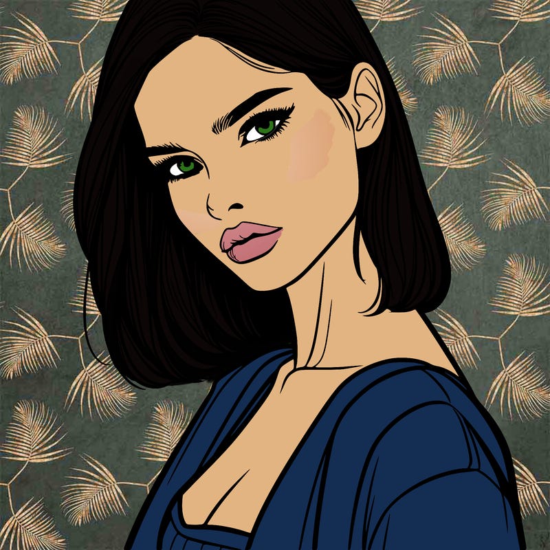 fashion model female one realistic posing