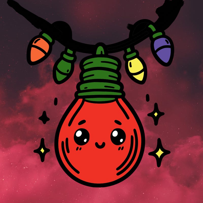 small bulb of a garland