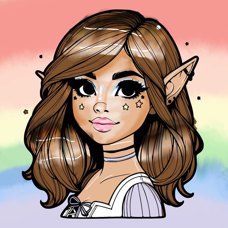 realistic halloween elf girl