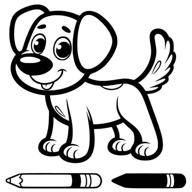 cartoony dog