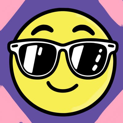 emoji with sunglasses