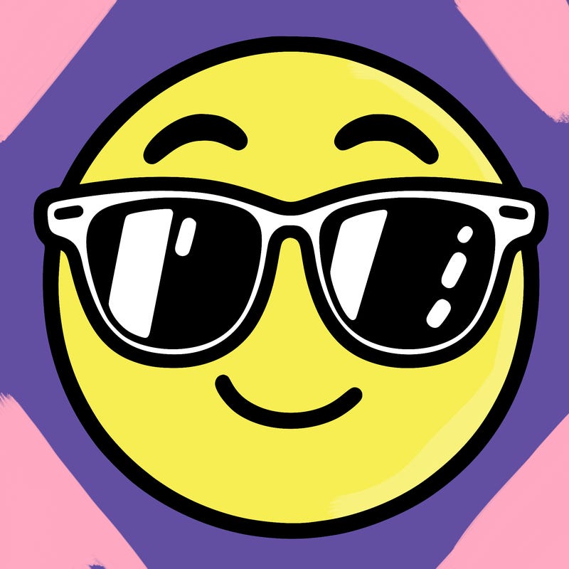 emoji with sunglasses