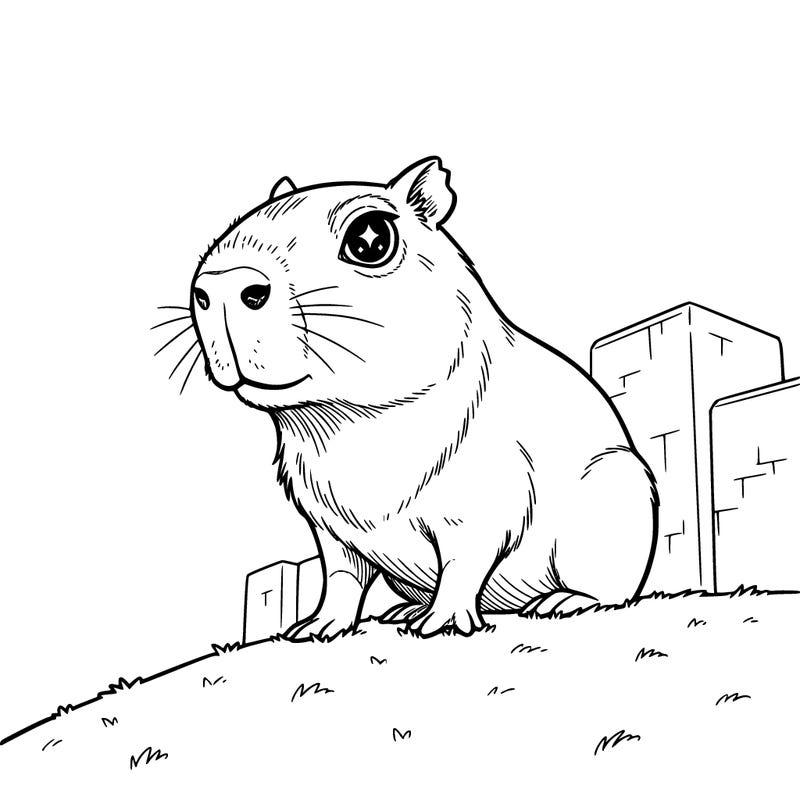 cute capybara