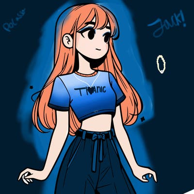 girl in a cute crop top