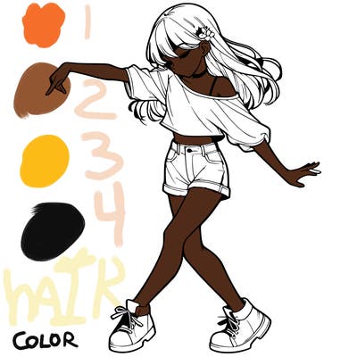 realistic girl danceing