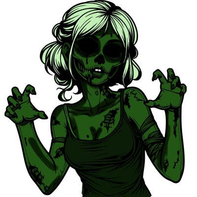 realistic zombie girl