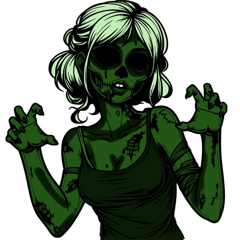 realistic zombie girl