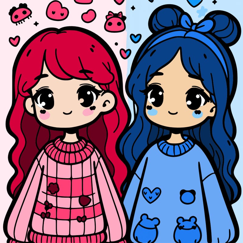 two girls