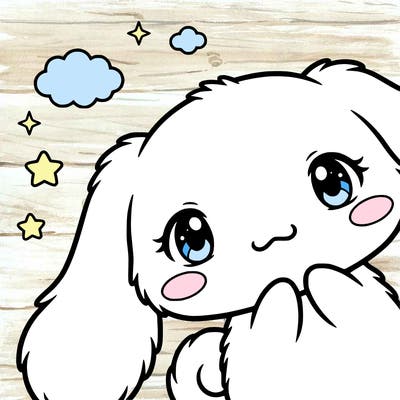 anime cinnamoroll cute fluffy