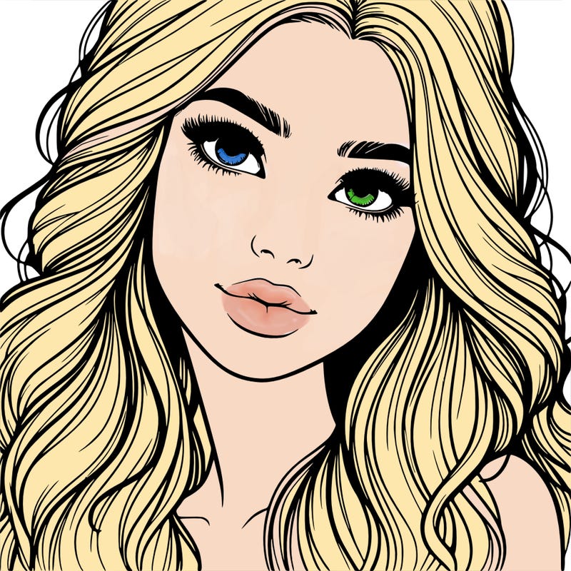 beautiful realistic girl