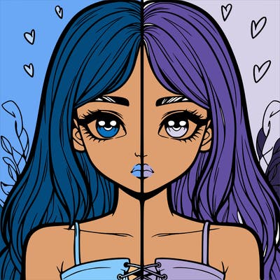 realistic girl split