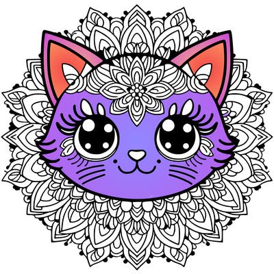 mandala cat