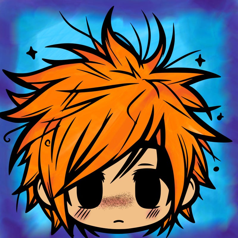 messy hair sharp eyes