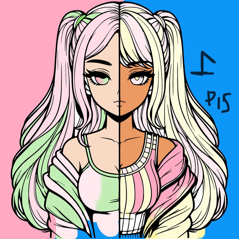 realistic girl split