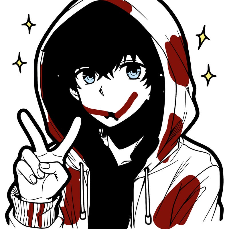 teenage manga boy in a hoodie, doing ✌