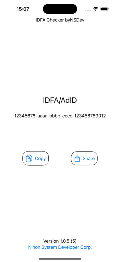 IDFA Checker byNSDev - Developer Tools App | MWM