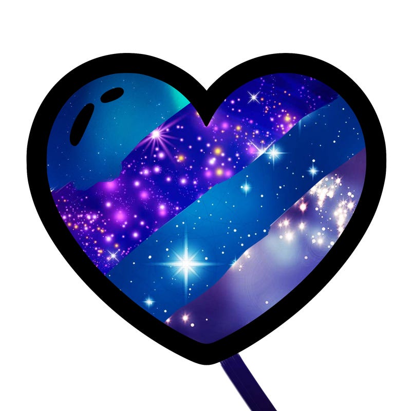 a blank heart