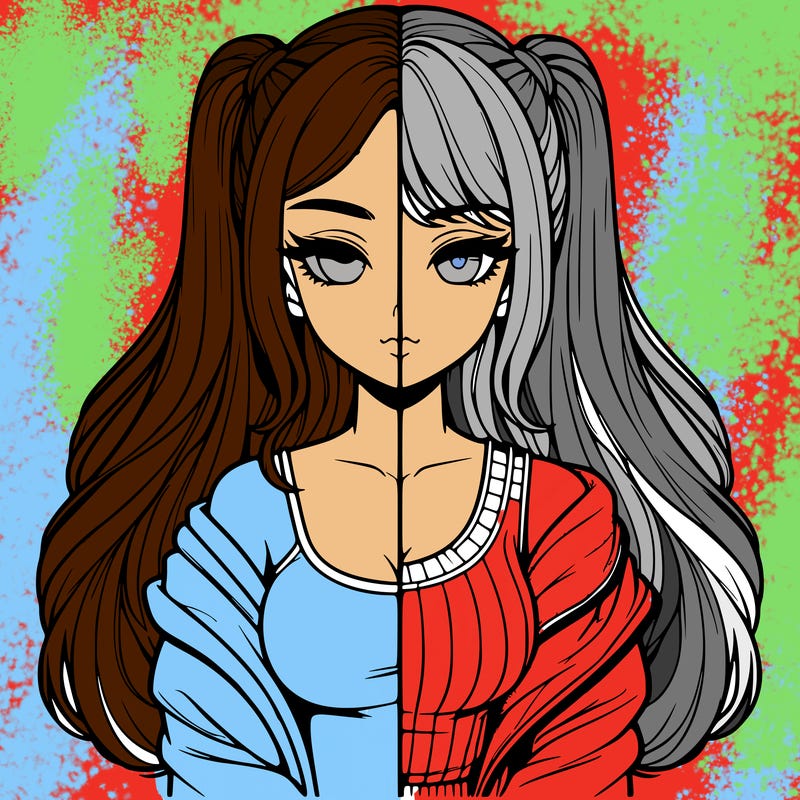 realistic girl split