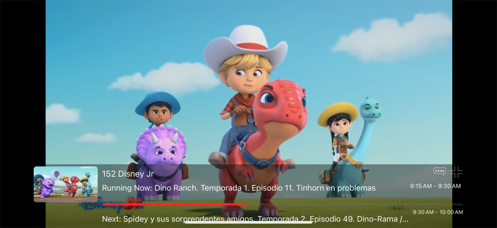 SAT TV+ - Live Disney Junior broadcast on the SAT TV plus streaming app