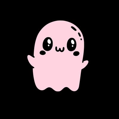 cute ghost in halloween