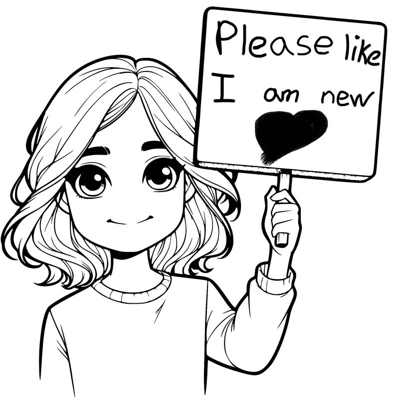 realistic girl holding up a sign