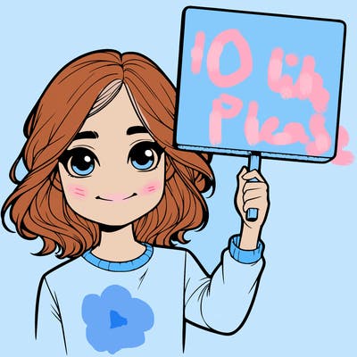 realistic girl holding up a sign