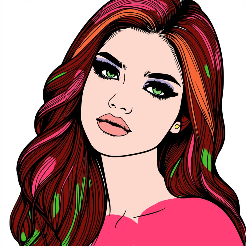 realistic girl model beautiful