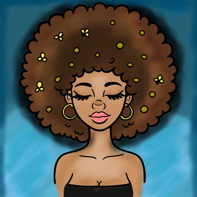 afro woman