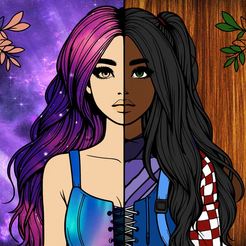 realistic girl split