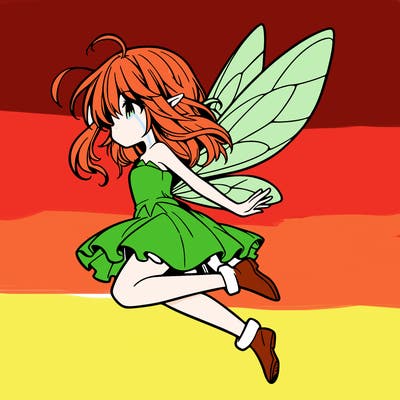 manga fairy flying