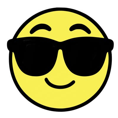 emoji with sunglasses