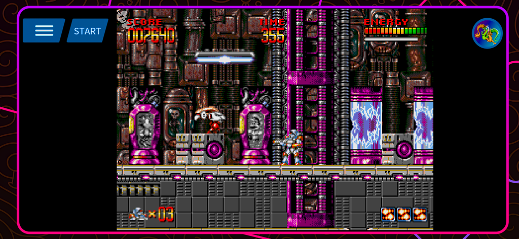 Antstream: Play Retro Games - Gameplay of a classic 16-bit side-scrolling action game on the Antstream retro gaming app.