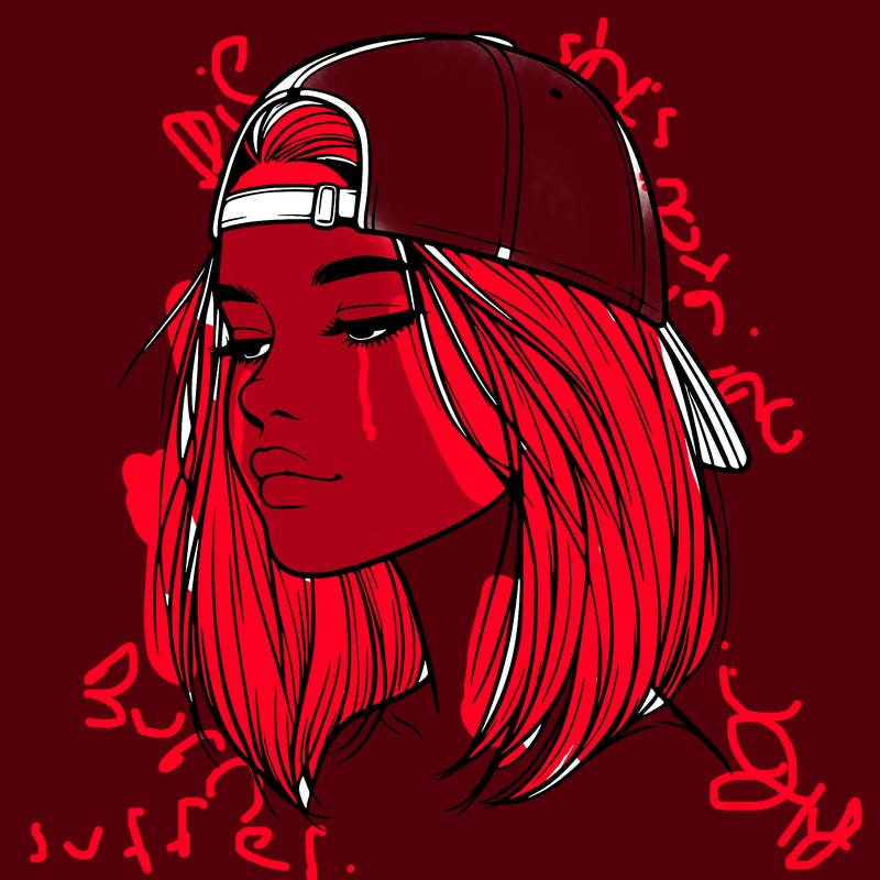 realistic  girl with a backwards hat