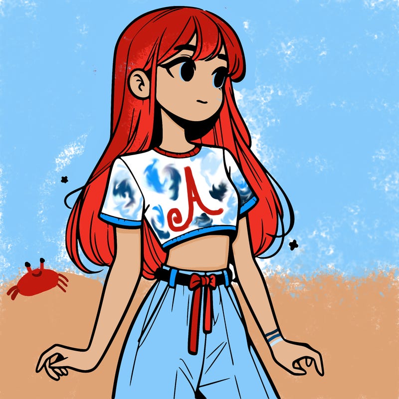 girl in a cute crop top