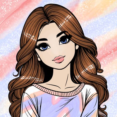 realistic beautiful girl