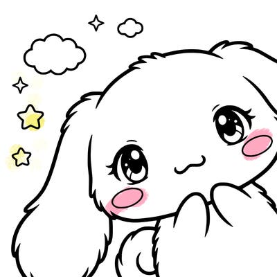 anime cinnamoroll cute fluffy
