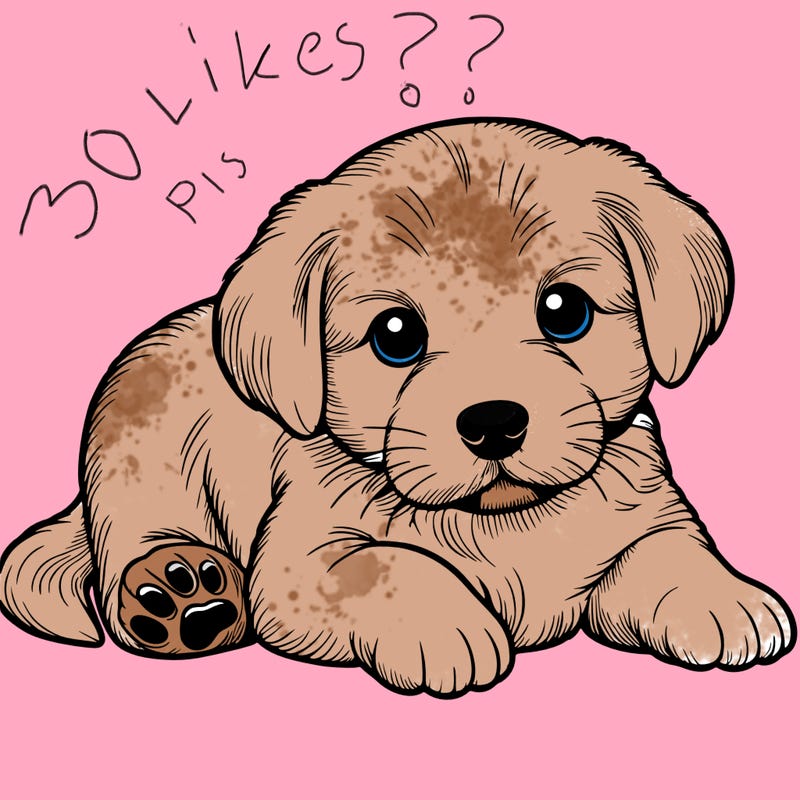 a cute realistic puppy