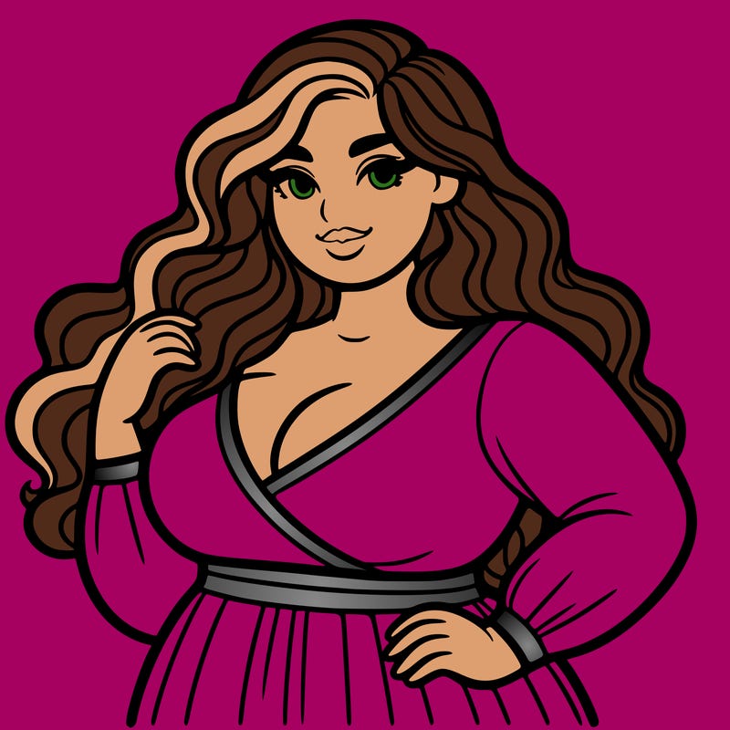 super plus size beautiful woman