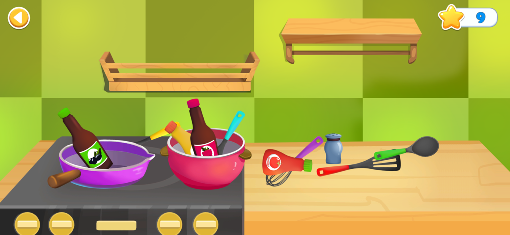 Cleanup Home: Cleaning Games - Kitchen cleaning level with messy pots and utensils in Cleanup Home