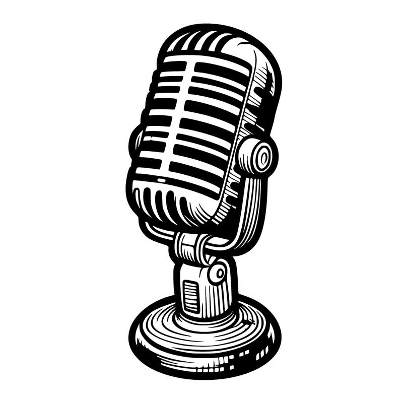 "a stylish microphone with fines lines"