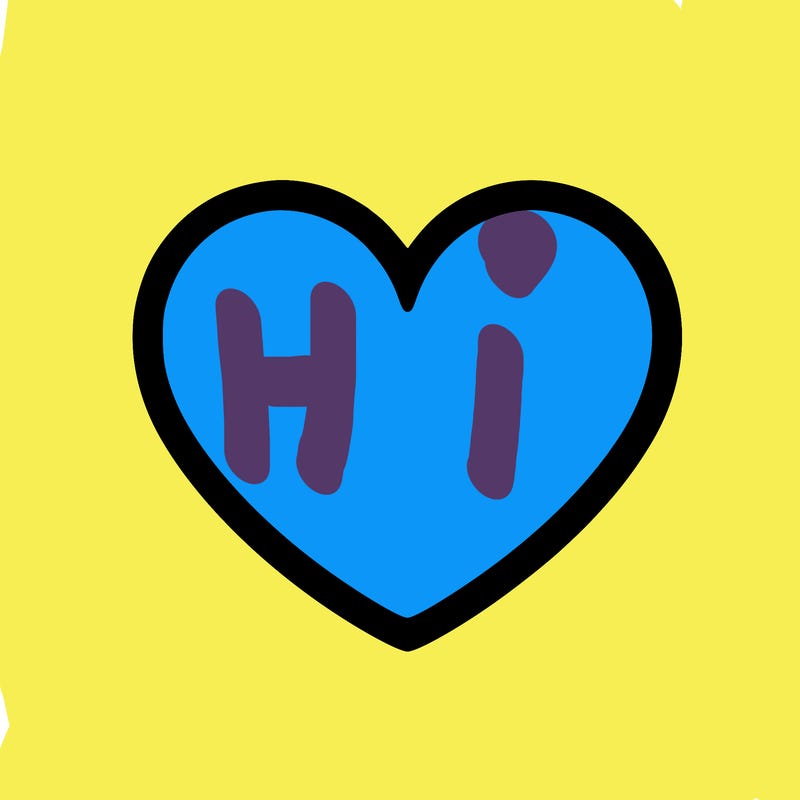 a blank heart